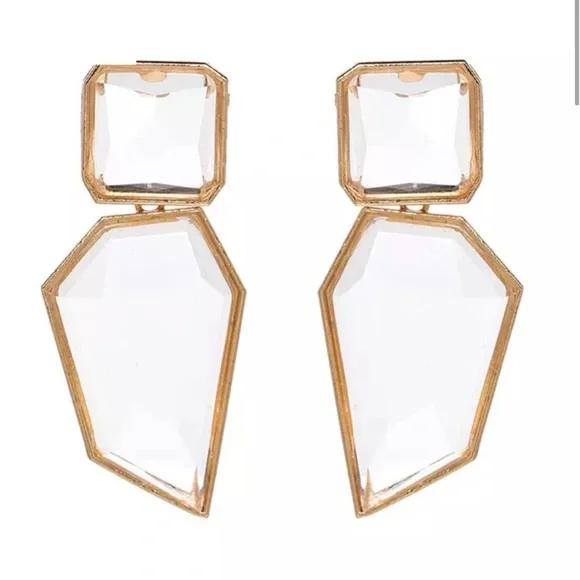 Crystal drop earrings - Picture 2 of 2